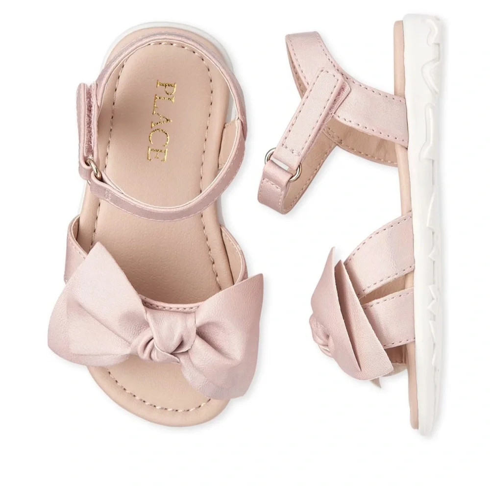 NEW The Children’s Place Toddler Girls Bow Sandals size: 9